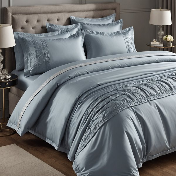 Luxe et confort : parure de lit satin de coton