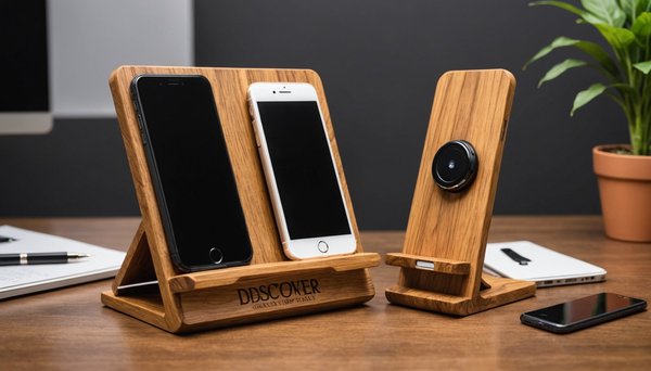 Découvrez les supports de téléphone en bois aux designs uniques
